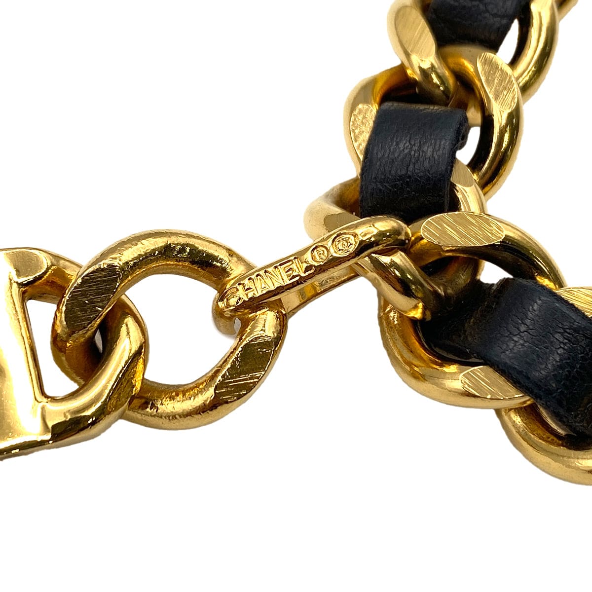 PURPOSE VINTAGE CHANEL CHAIN BELT LEATHER COCOMARK ACCESSORY 90327115