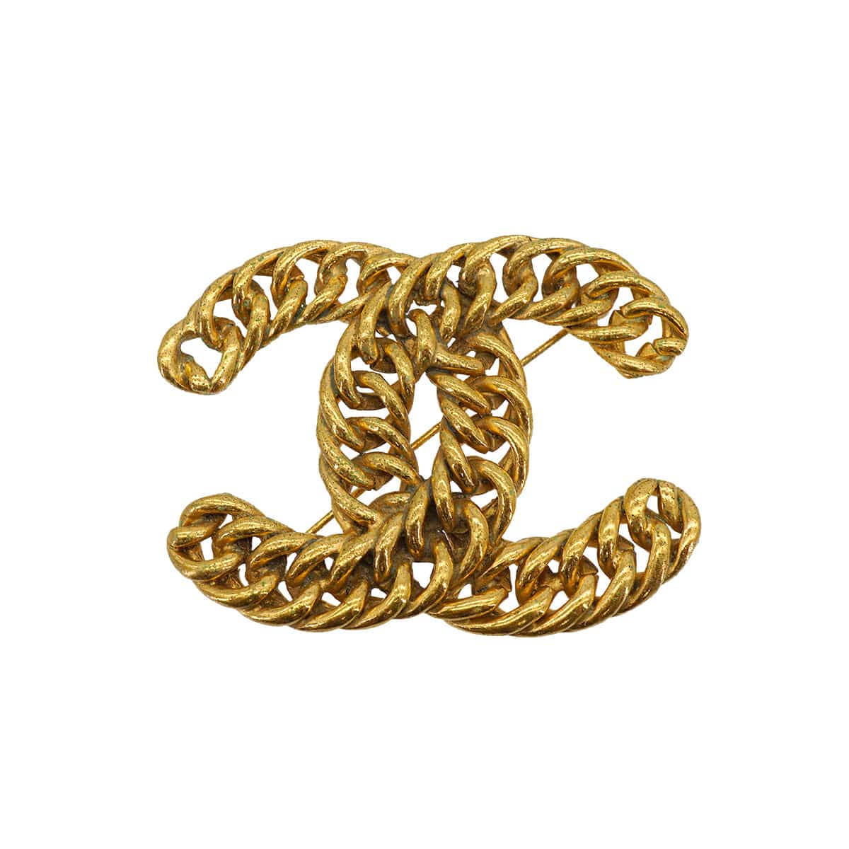 PURPOSE VINTAGE CHANEL COCOMARK BROOCH GOLD ACCESSORY 90326875