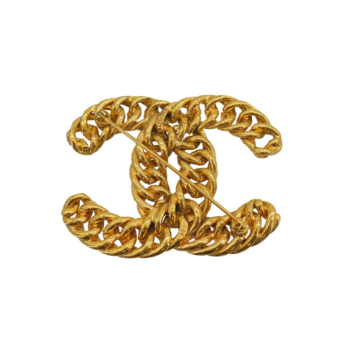 PURPOSE VINTAGE CHANEL COCOMARK BROOCH GOLD ACCESSORY 90326875