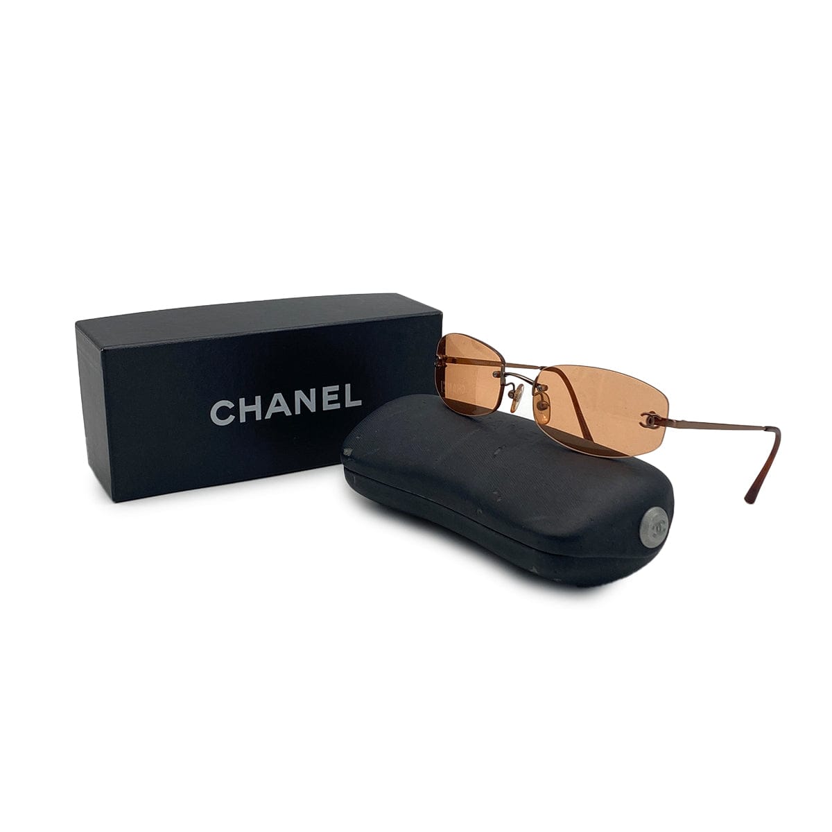 PURPOSE VINTAGE CHANEL COCOMARK SUNGLASSES BROWN EYEWEAR 90328022