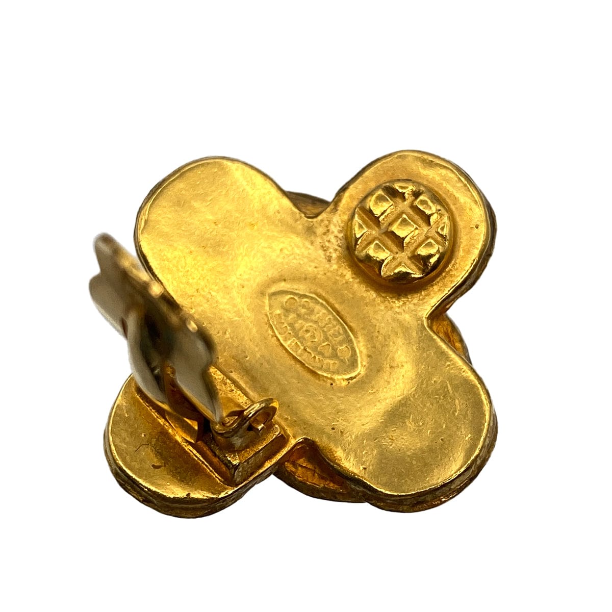 PURPOSE VINTAGE CHANEL EARRINGS COCOMARK CLOVER MOTIF ACCESSORY 94A 90321178
