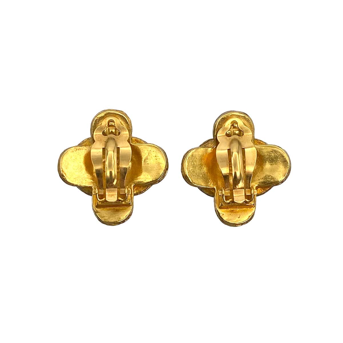 PURPOSE VINTAGE CHANEL EARRINGS COCOMARK CLOVER MOTIF ACCESSORY 94A 90321178