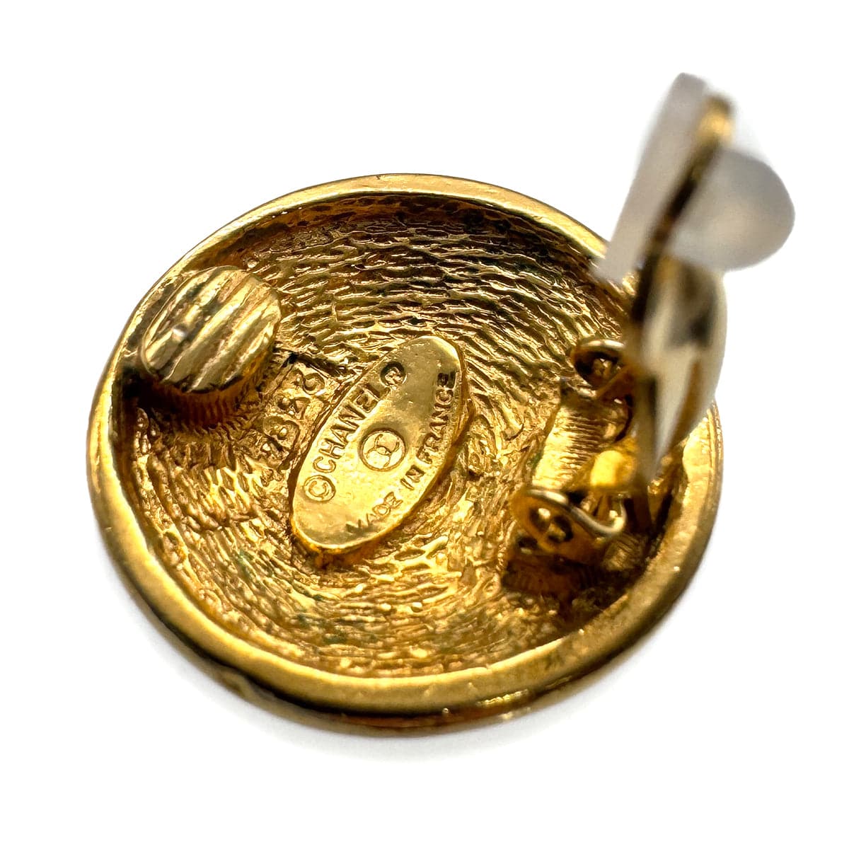 PURPOSE VINTAGE CHANEL EARRINGS COCOMARK MATELASSE ACCESSORY 90326864