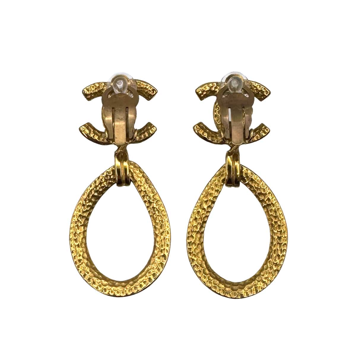PURPOSE VINTAGE CHANEL EARRINGS COCOMARK SWING GOLD ACCESSORY 96P 90323114