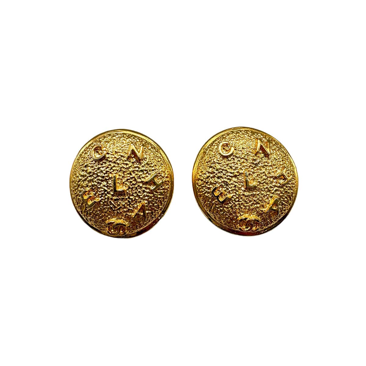 PURPOSE VINTAGE CHANEL EARRINGS LOGO ROUND ACCESSORY 90326862