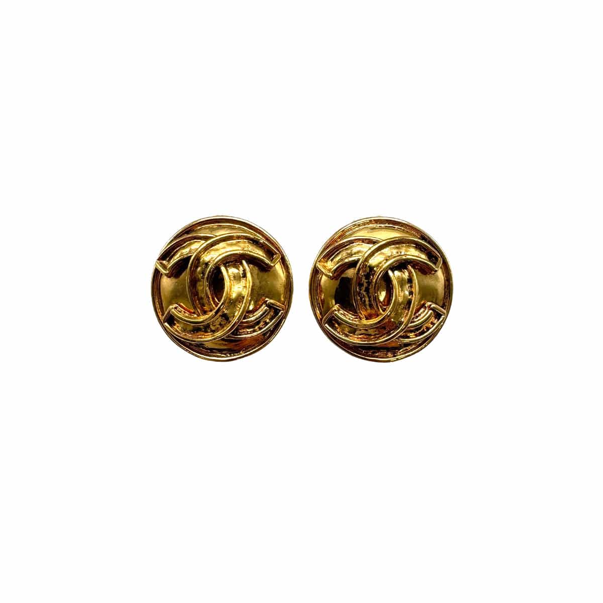 PURPOSE VINTAGE CHANEL EARRINGS ROUND COCOMARK ACCESSORY 94P 90327106