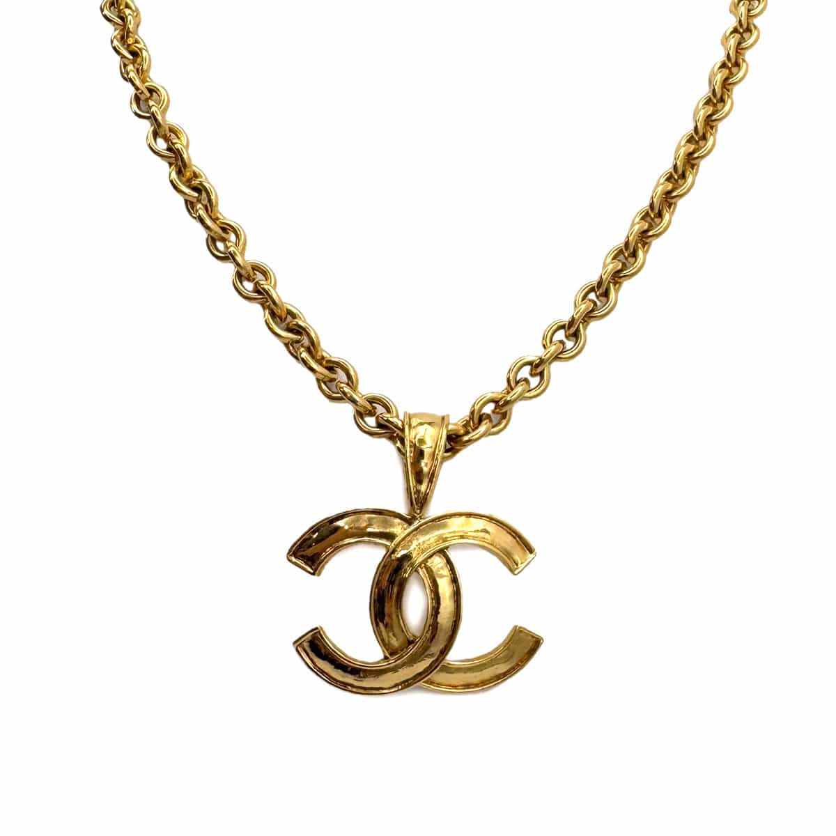 PURPOSE VINTAGE CHANEL NECKLACE COCOMARK GOLD ACCESSORY 94P 90323102