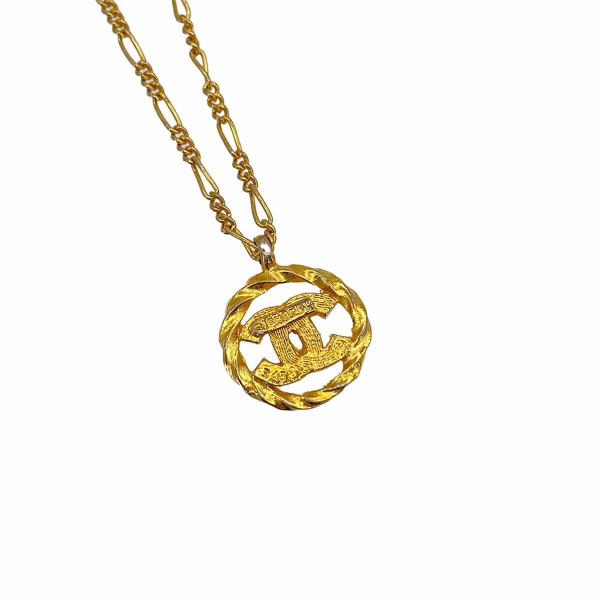 PURPOSE VINTAGE CHANEL NECKLACE COCOMARK RHINESTONE GOLD ACCESSORY 90326867