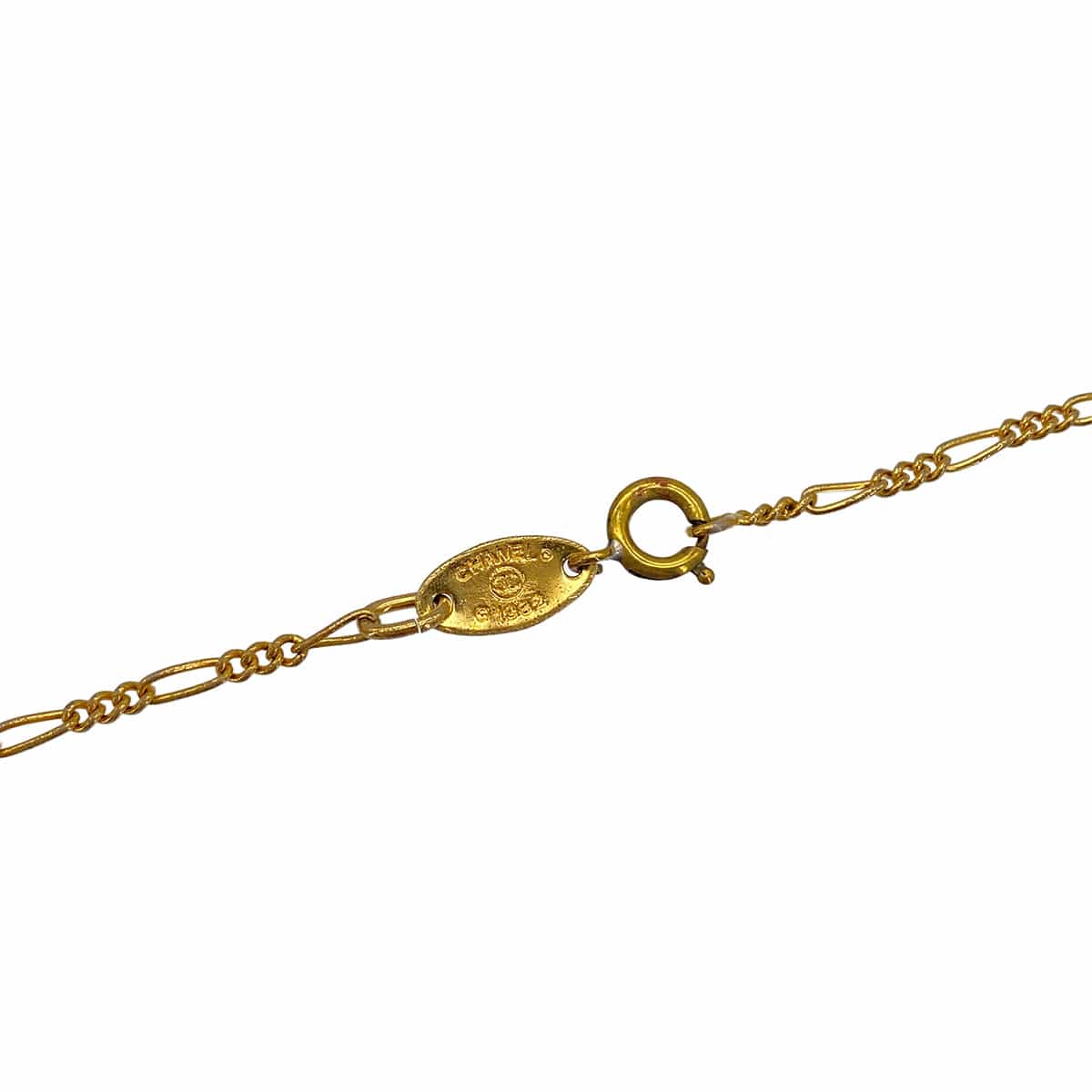 PURPOSE VINTAGE CHANEL NECKLACE COCOMARK RHINESTONE GOLD ACCESSORY 90326867