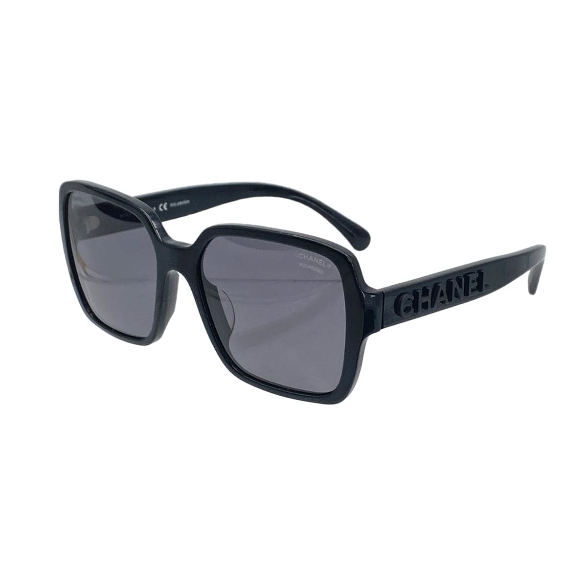 PURPOSE VINTAGE CHANEL SQUARE SHAPE SUNGLASSES LOGO BLACK EYEWEAR 90324633