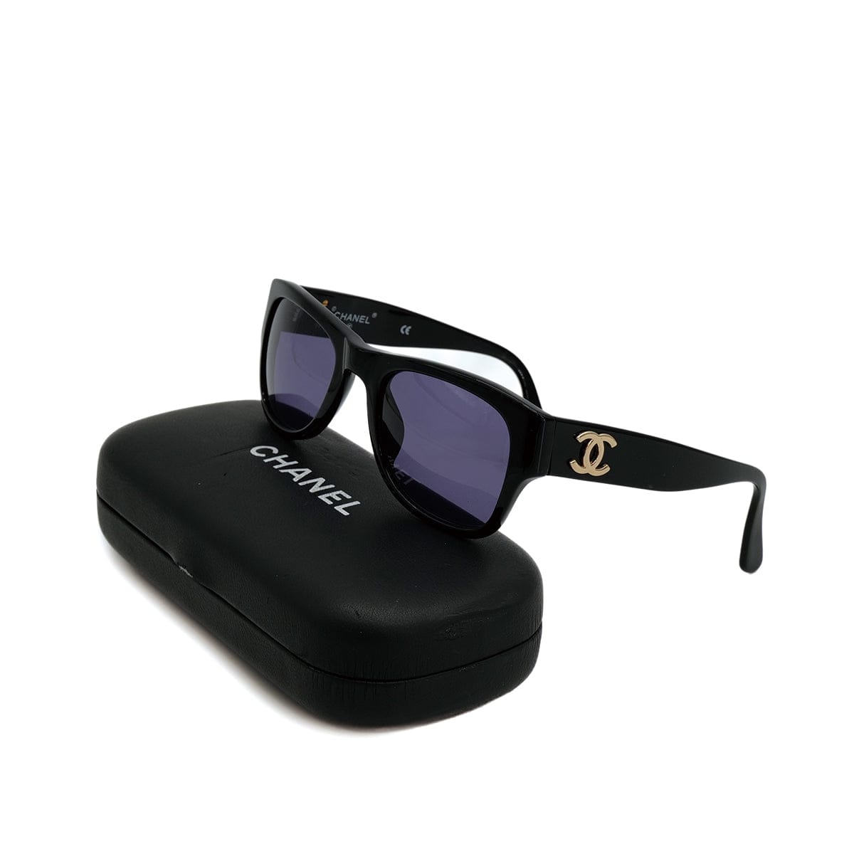 PURPOSE VINTAGE CHANEL SUNGLASSES COCOMARK BLACK EYEWEAR 90315486