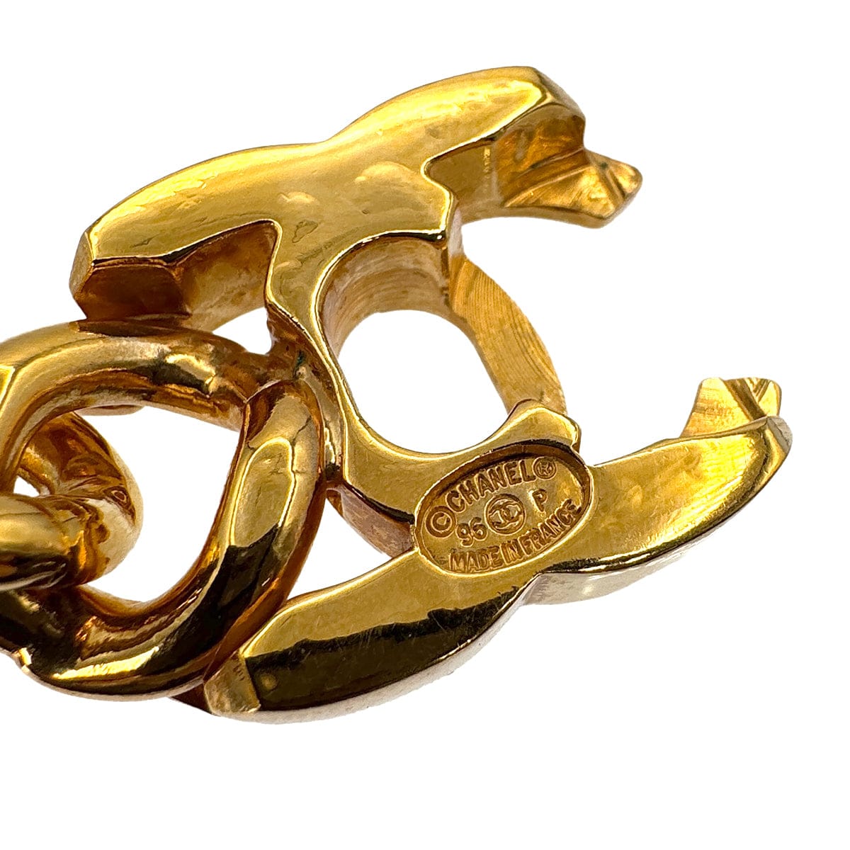 PURPOSE VINTAGE CHANEL TURN LOCK BRACELET COCOMARK GOLD ACCESSORY 96P 90322539