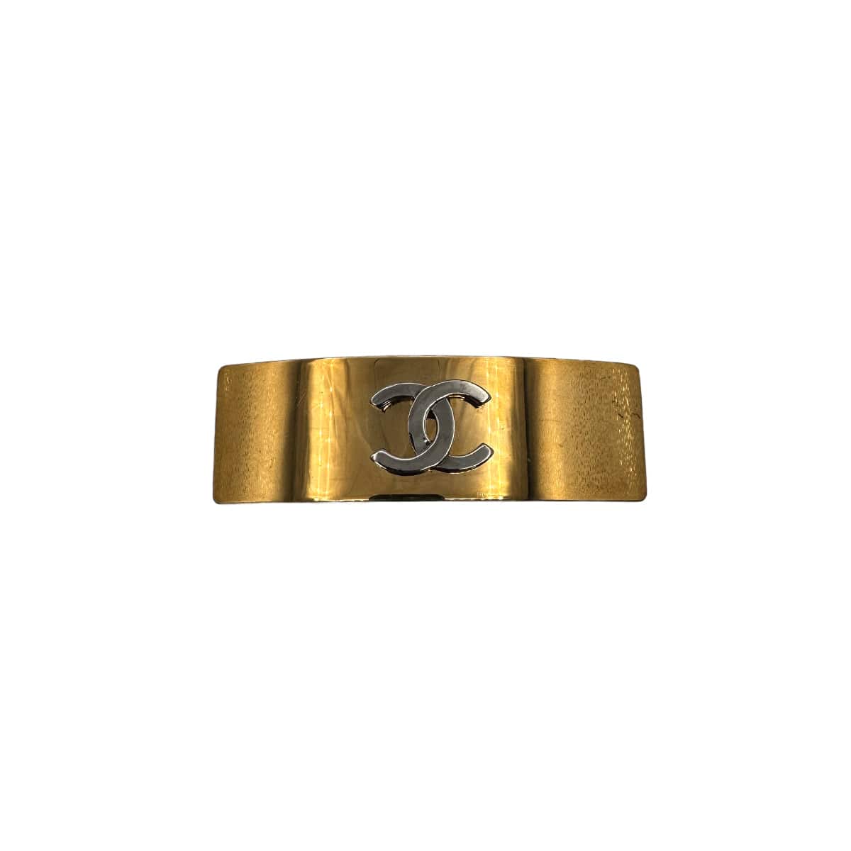 PURPOSE VINTAGE CHANEL VALLETTA COCOMARK GOLD SILVER HAIR ACCESSORY 90323099