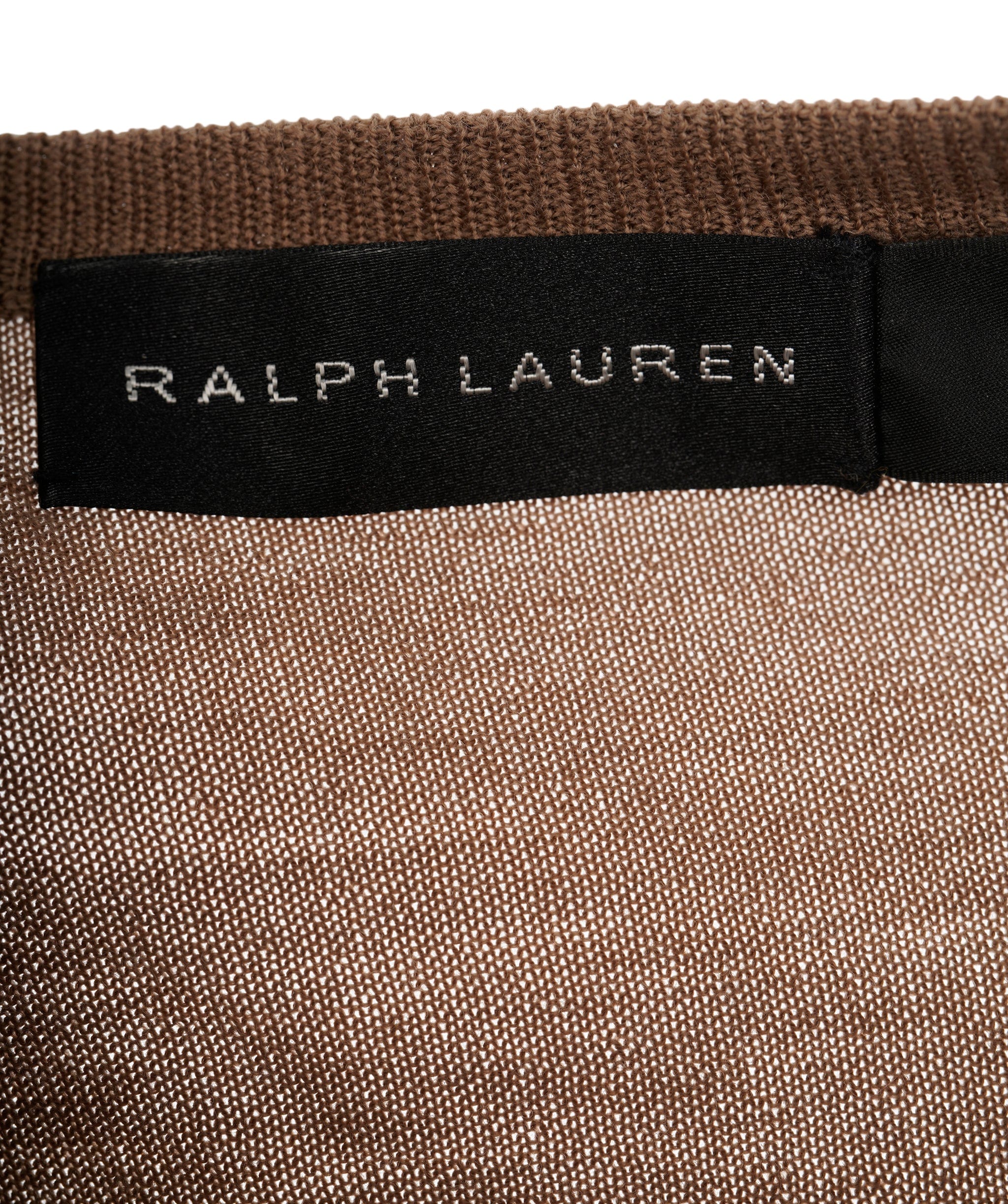 Ralph Lauren Ralph Lauren Black Label Marino Wool Caramel Crew Top size XL AGC1655