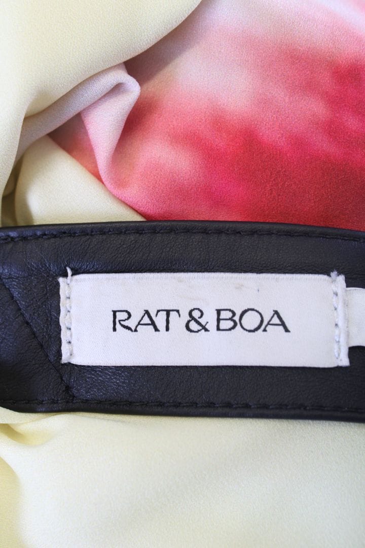 Rat & Boa Rat & Boa Antheia Floral Strapless Dress Yellow/ Red XXS/ XS