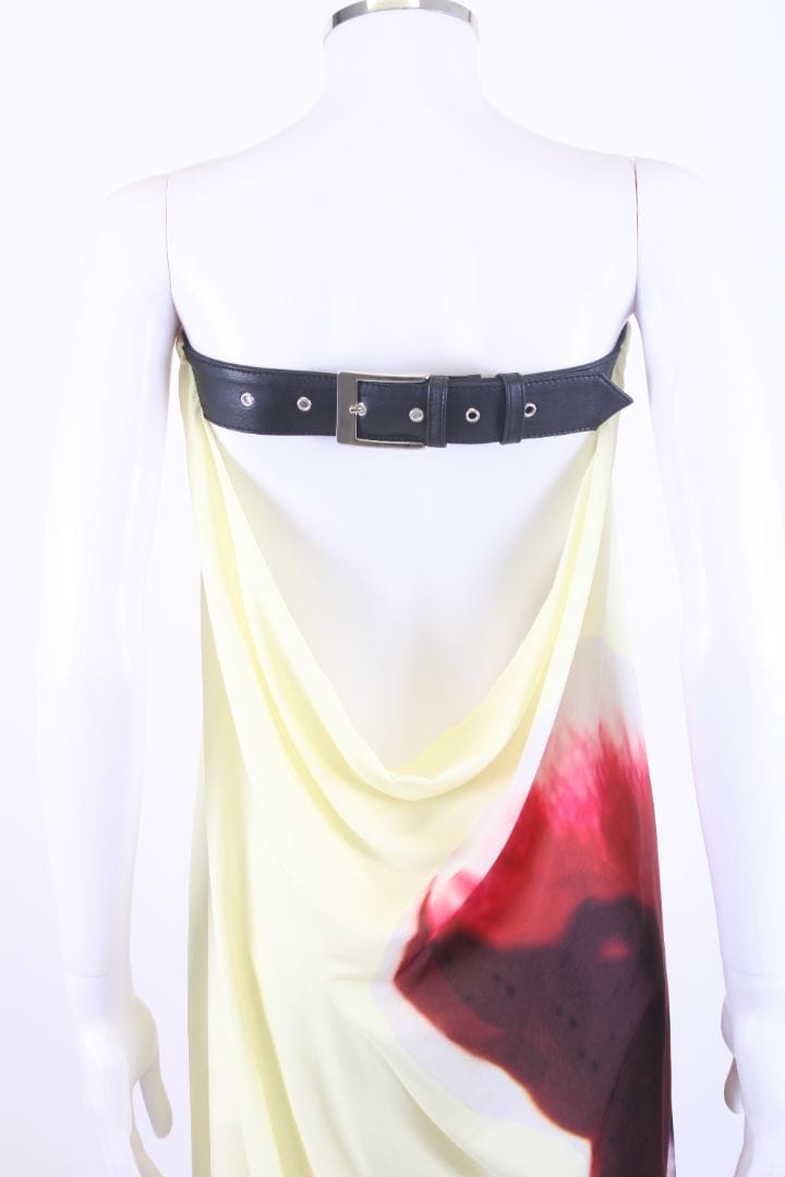 Rat & Boa Rat & Boa Antheia Floral Strapless Dress Yellow/ Red XXS/ XS