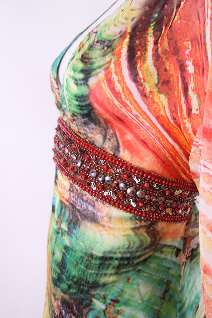 Roberto Cavalli Roberto Cavalli Blouse Green/ Orange 10