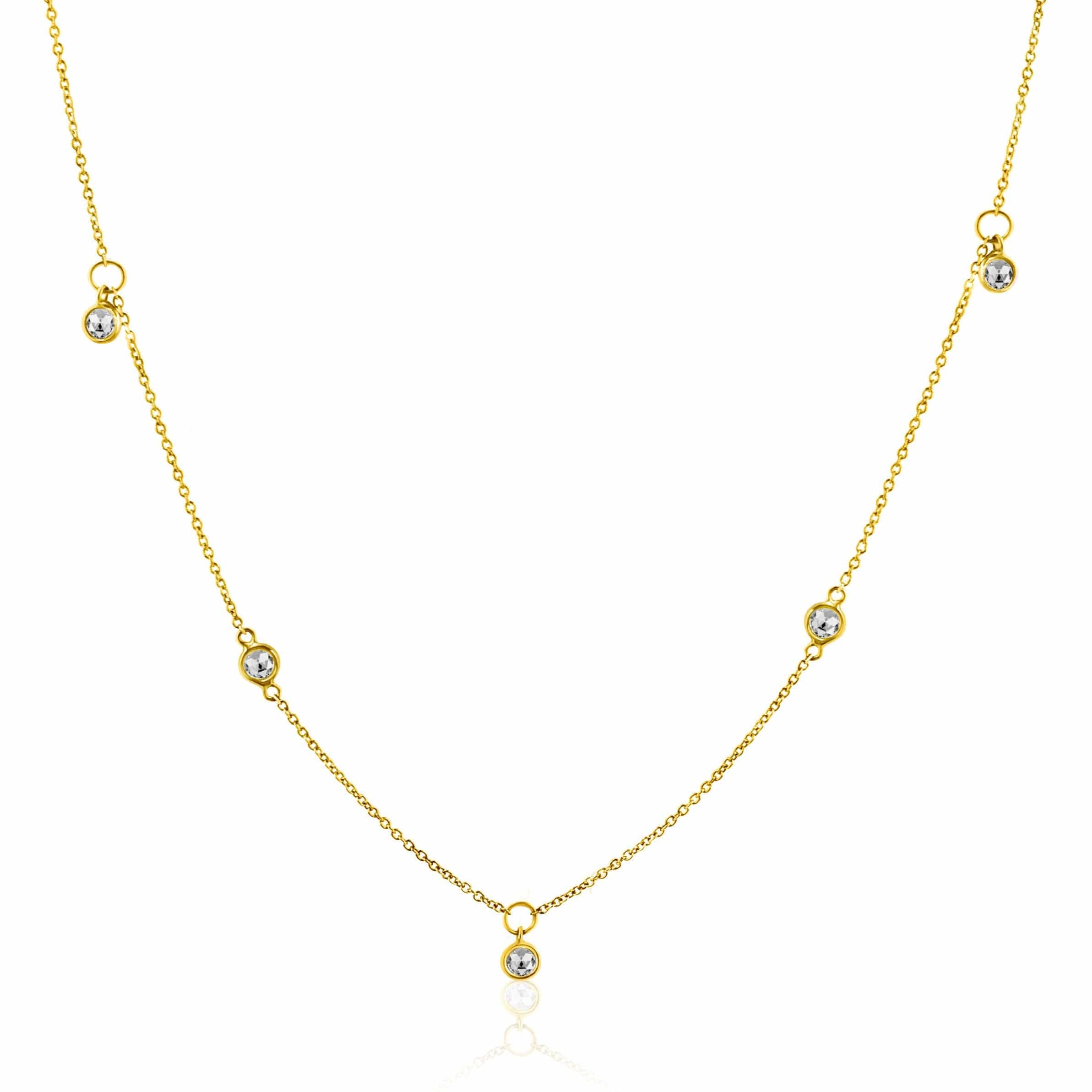 Rock & Divine Rock & Divine Dawn Collection Sunshine Diamond Necklace in 18K Yellow Gold