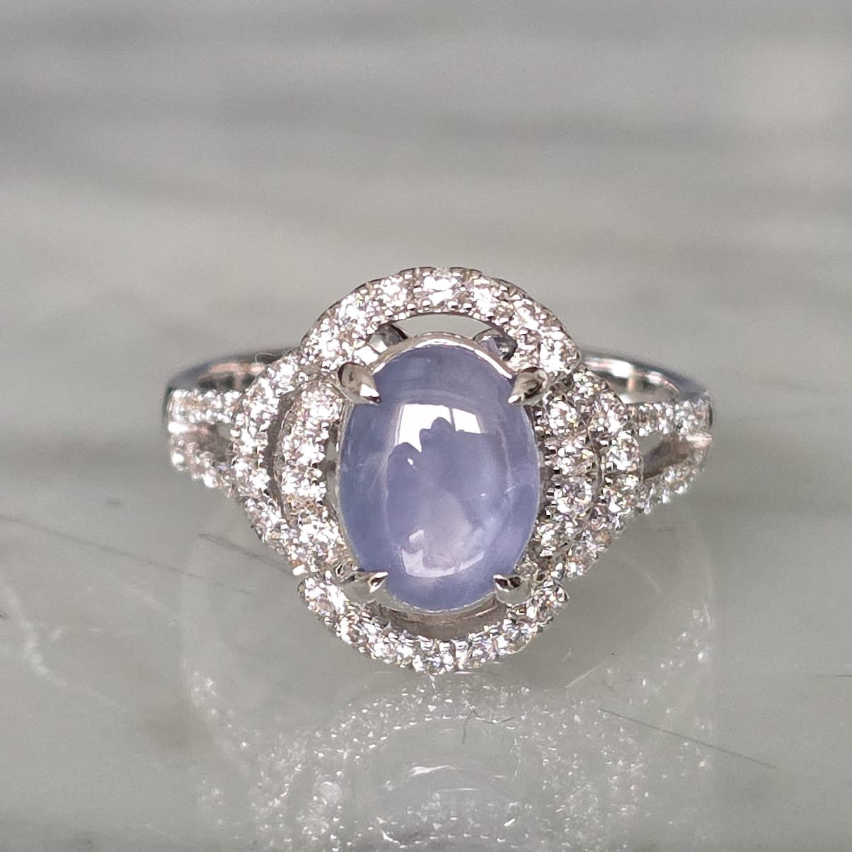 Rockstoc x LP 18k WG Star Sapphire Ring S 2.58 D 0.49 5.0g RLP625263