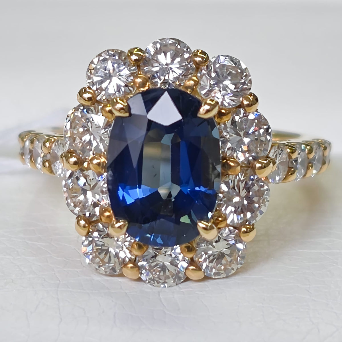 Rockstoc x LP 18K YG Sapphire Ring S 2.46 D 1.78 Sz 5.5 5.7g RLPR88