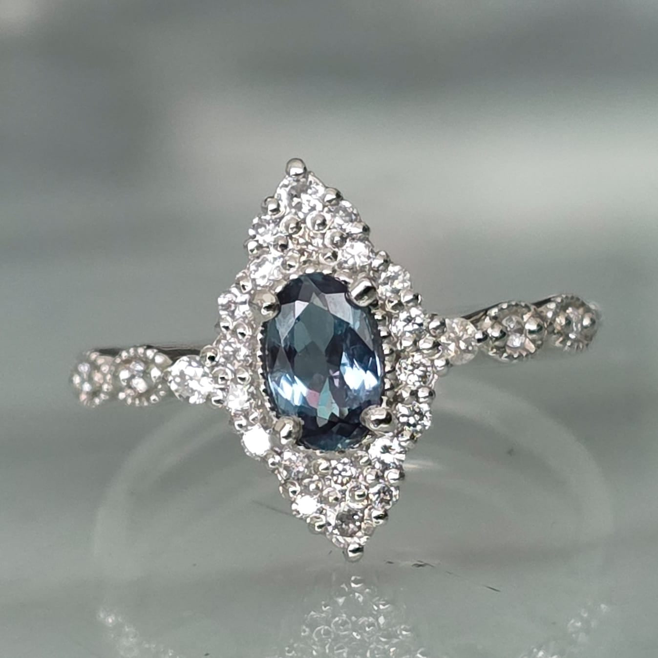 Rockstoc x LP Pt900 Alexandrite Ring A 0.487 D 0.31 4.3g RLP625305
