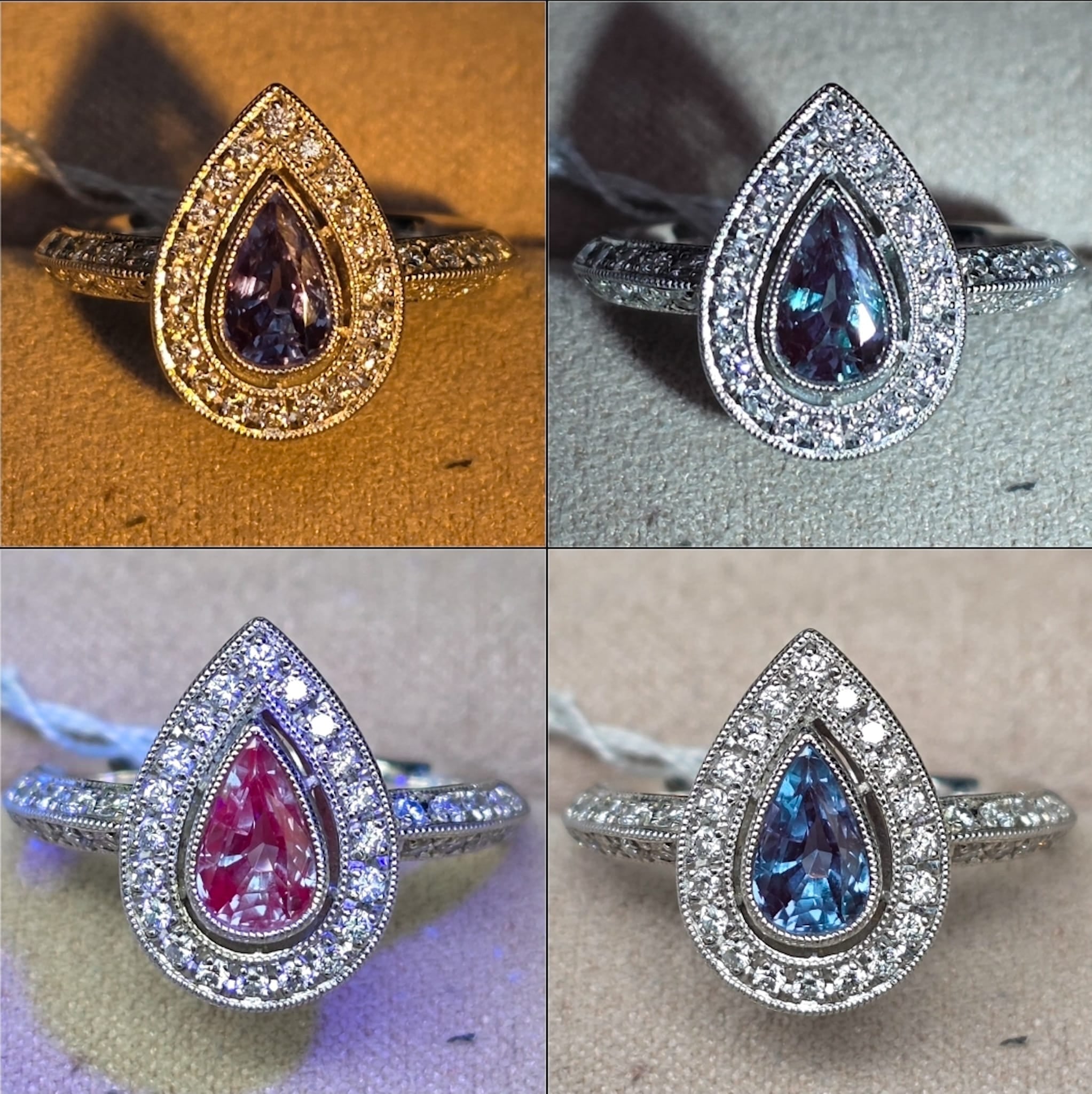 Rockstoc x LP Pt900 Alexandrite Ring A 1.014 D 0.432 Sz 9 6.5 g C RSXLPS27