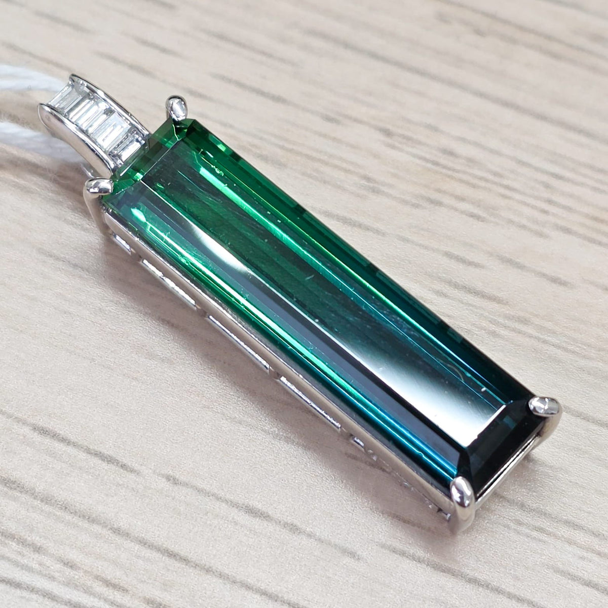 Rockstoc x LP Pt900 Bicolor Tourmaline Pendant T 14.43 D 0.21 8.4g RLPR146