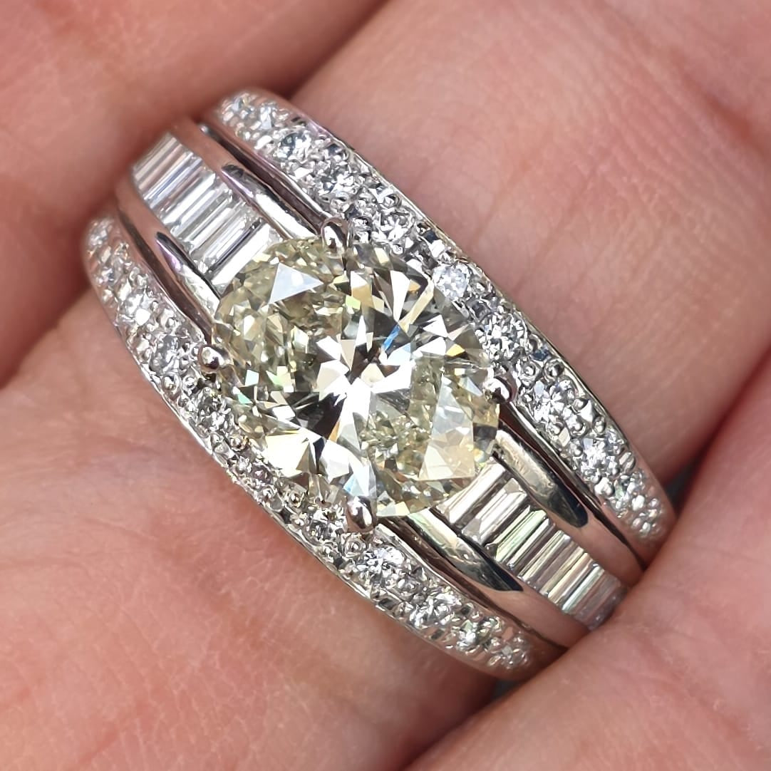 Rockstoc x LP Pt900 Diamond Ring D 2.007 / 0.56 10.94 g SI-2 F C RSXLPS57