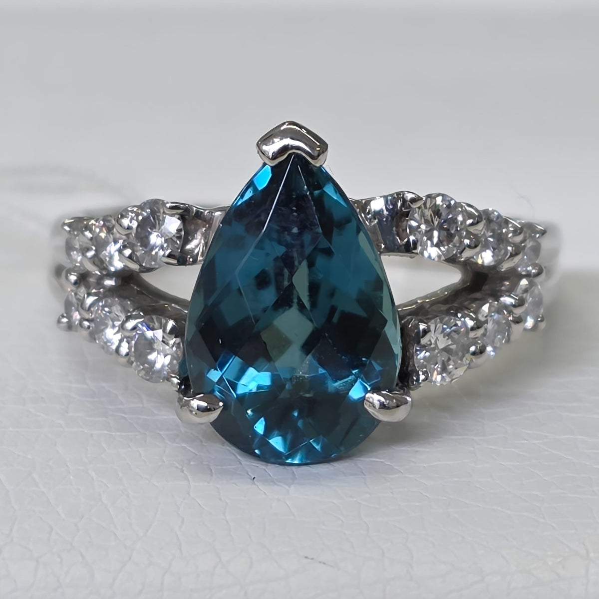 Rockstoc x LP Pt900 Indicolite Ring T 2.846 D 0.432 Sz 6.5 6.7g RLPR1