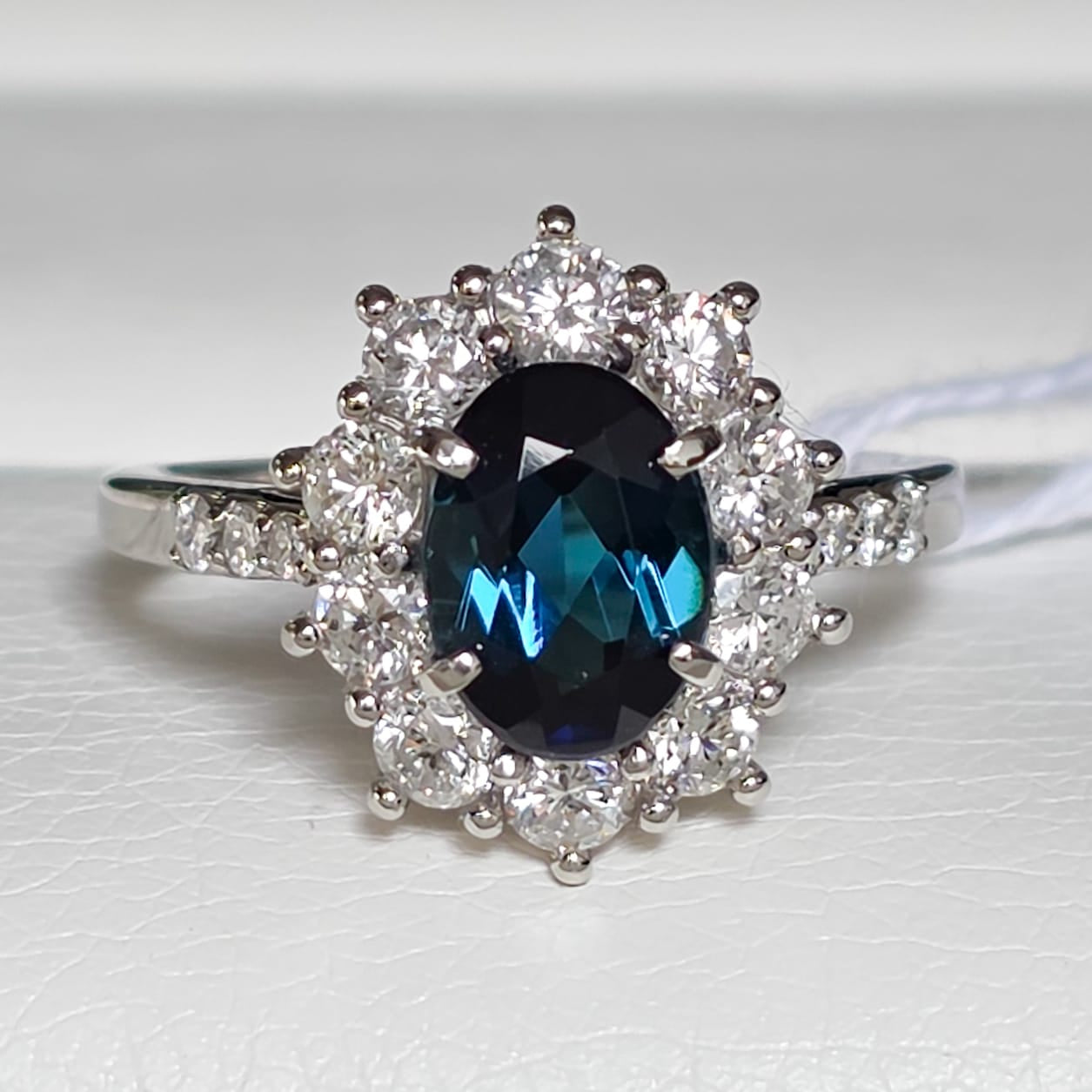 Rockstoc x LP Pt950 Indicolite Ring T 1.421 D 0.84 Sz 5.5 5.0g RLPR71