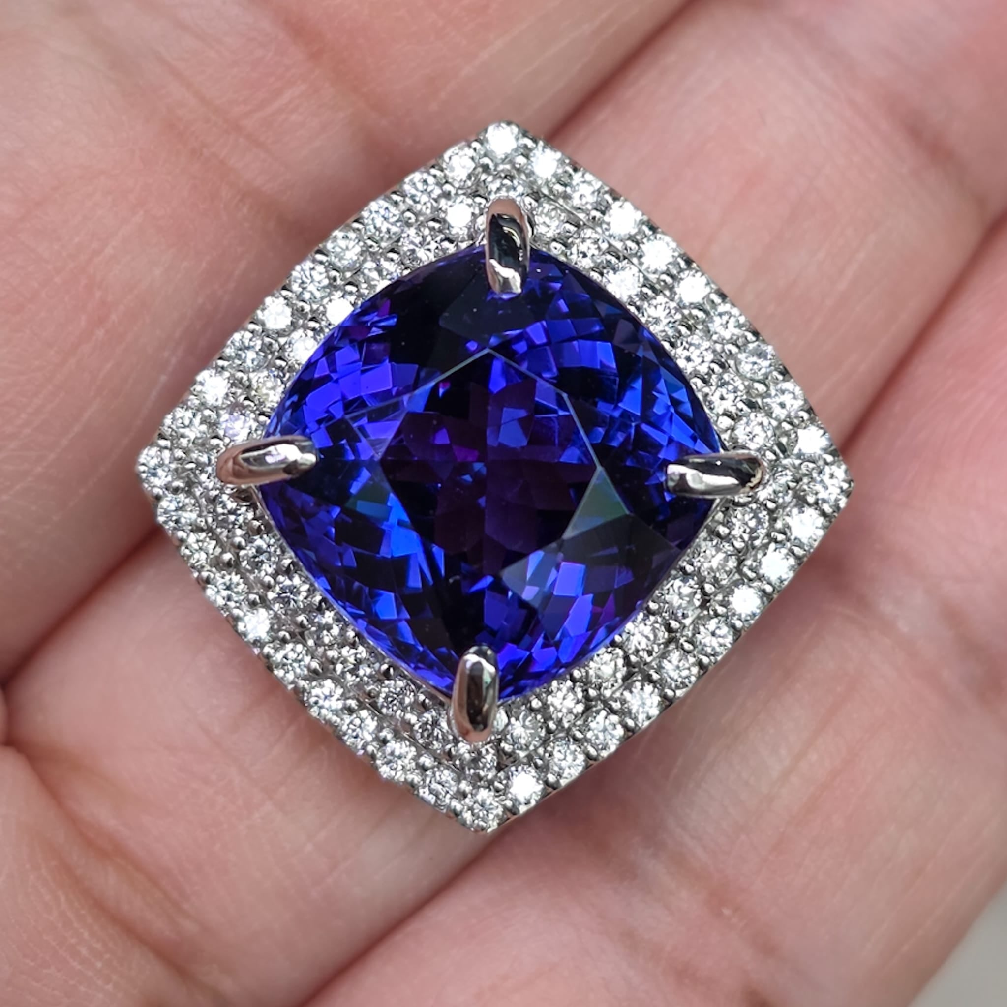 Rockstoc x LP Pt950 Tanzanite Ring T 15.13 D 0.270 Sz 6 14.43 g C RSXLPS7