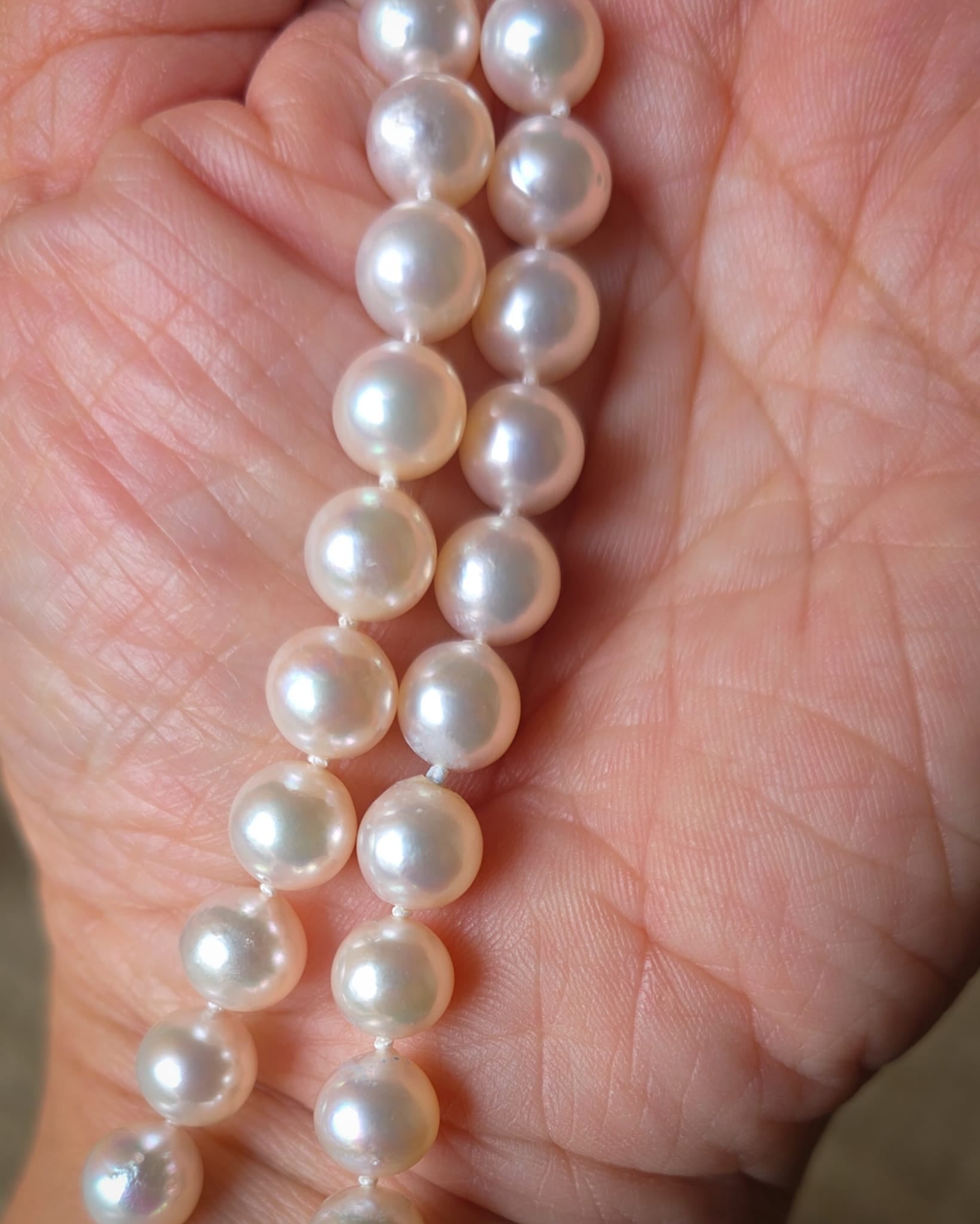 Rockstoc x LP Sterling Silver South Sea Pearl Necklace P 8-8.5 mm 38.4 g RLPR174