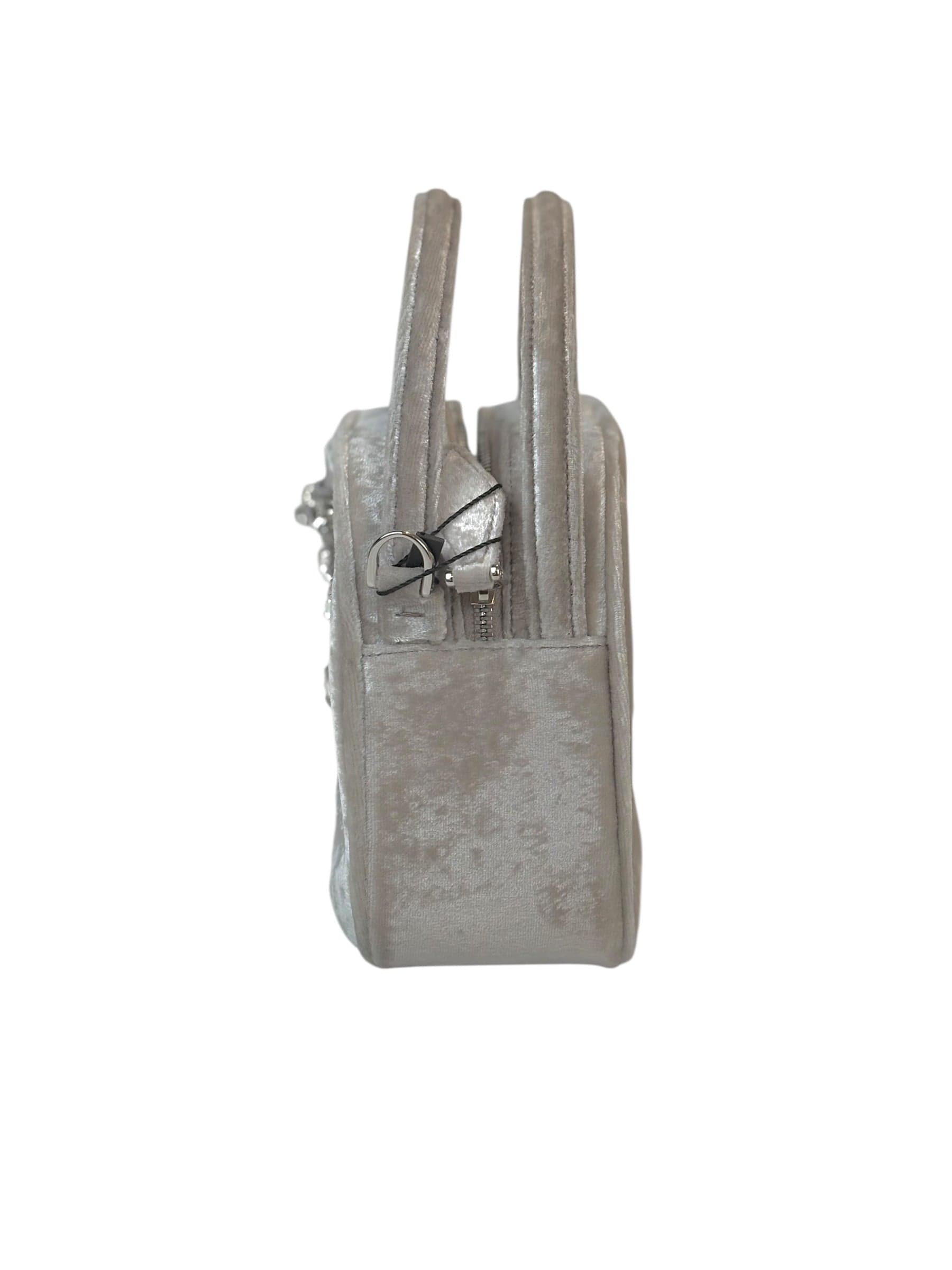 Roger Vivier Roger Vivier Grey Mini Bag in Velvet