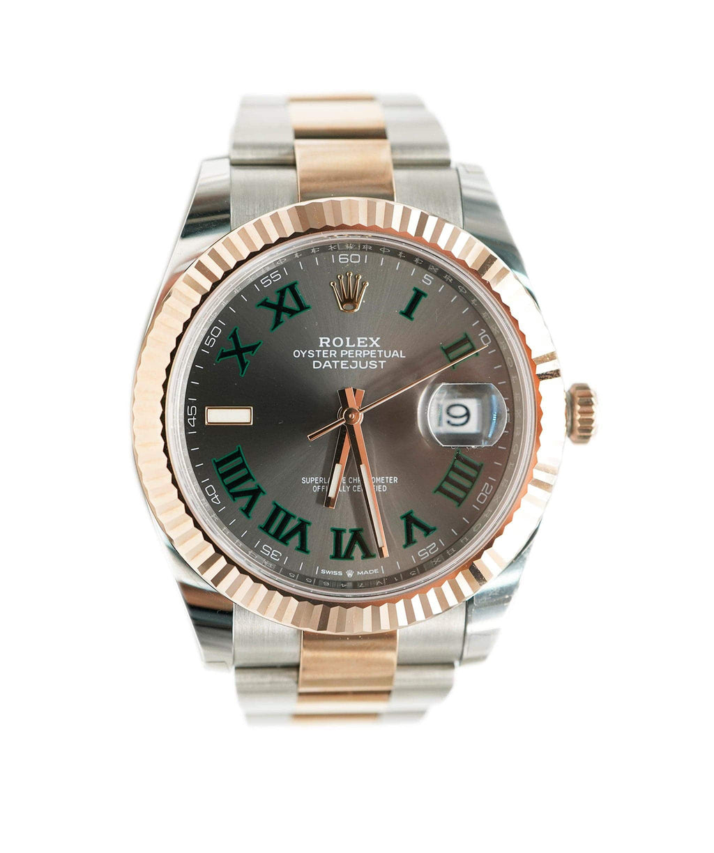 Rolex datejust wimbledon discount everose