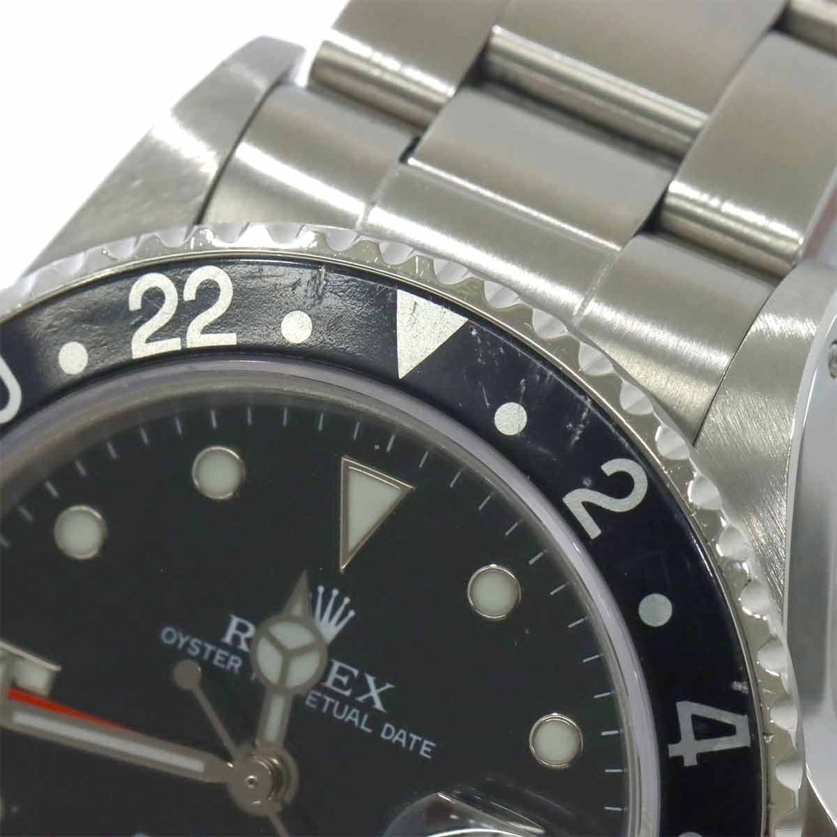 ROLEX ROLEX GMT Master II 16760 Serial 8 Date Black Dial Mens Watch 90313473