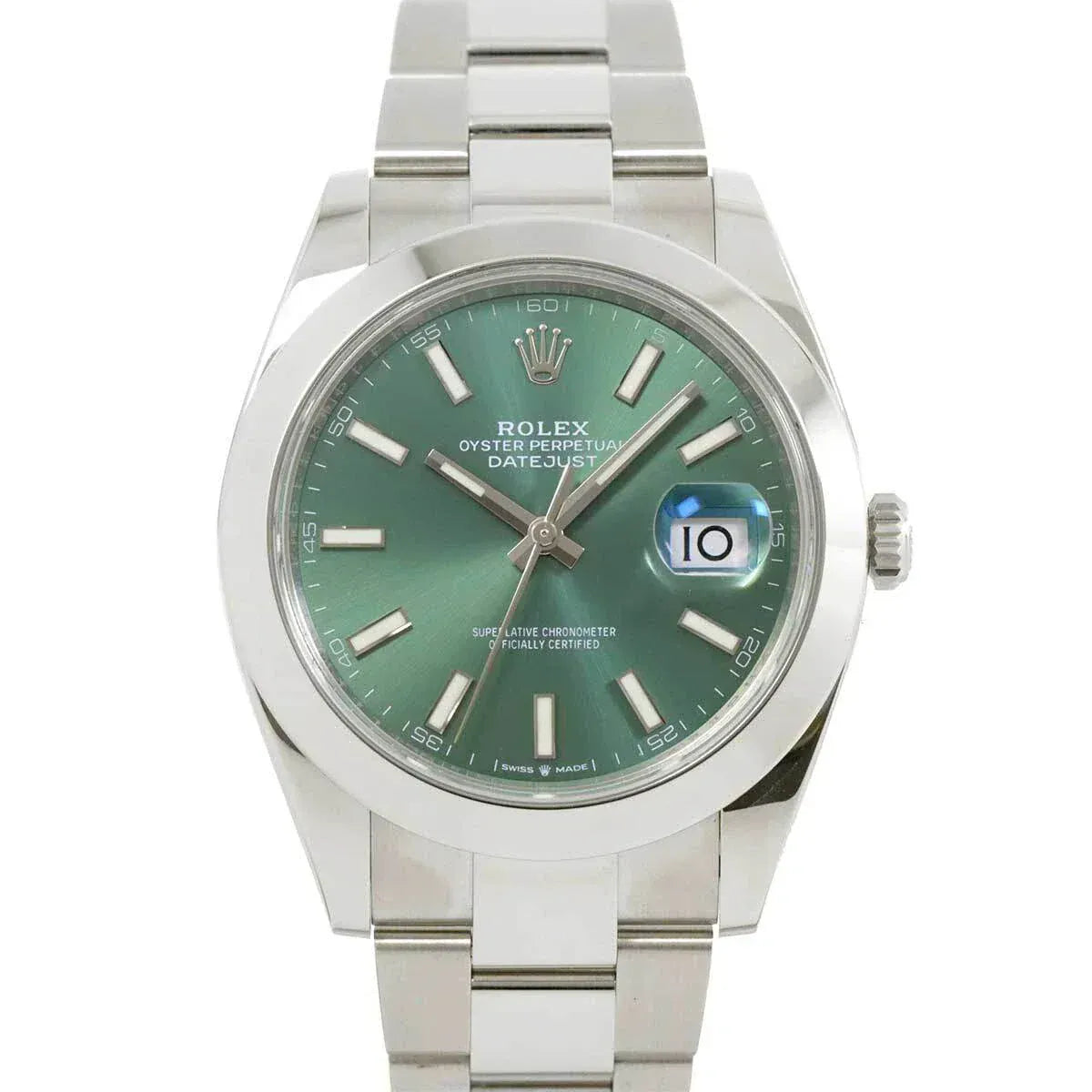 ROLEX ROLEX Datejust 41 Automatic 126300 Serial Random Mint Green Dial 90262177