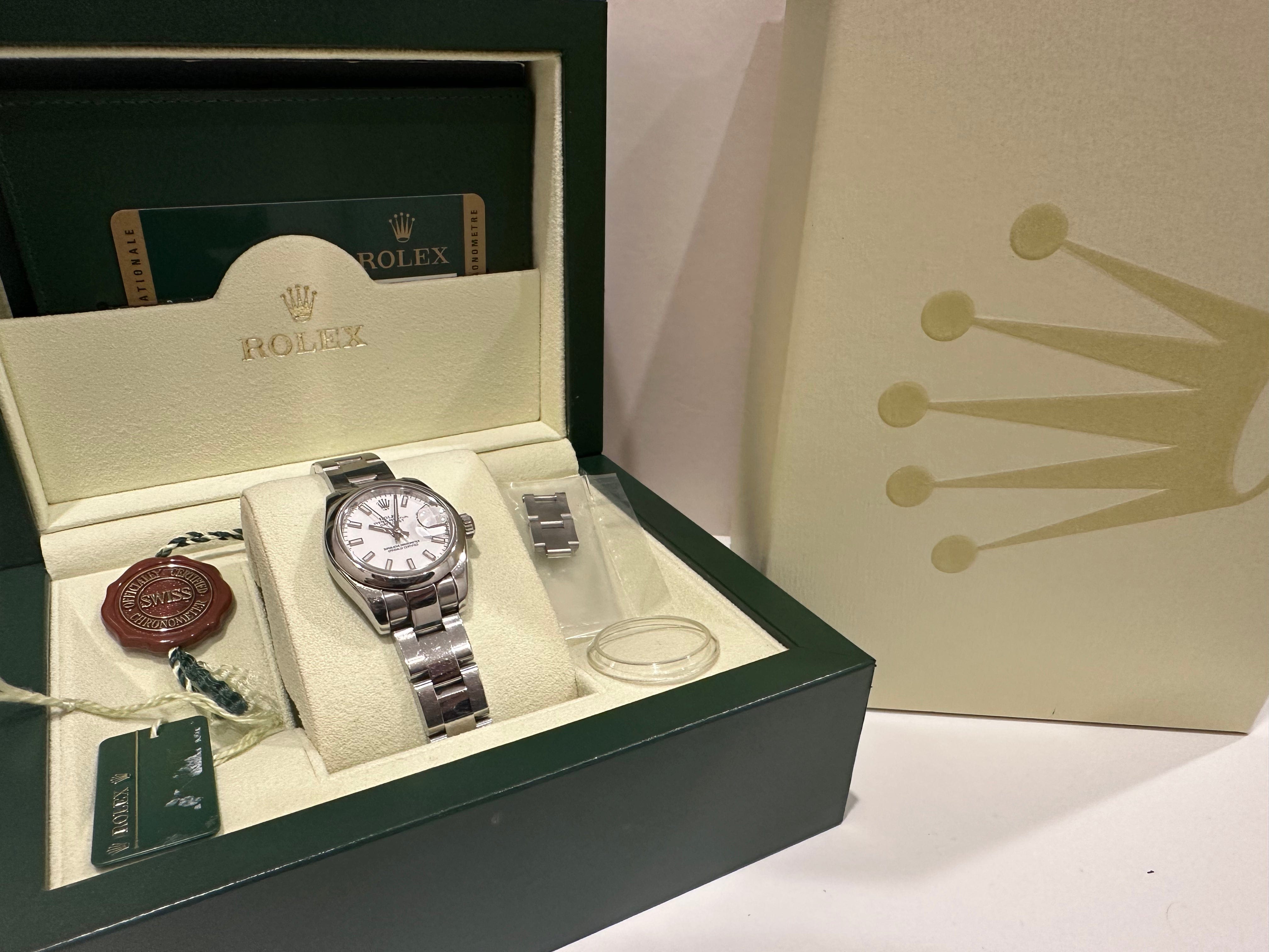 Rolex Rolex Oyster Date Perpetual with White Face 26mm