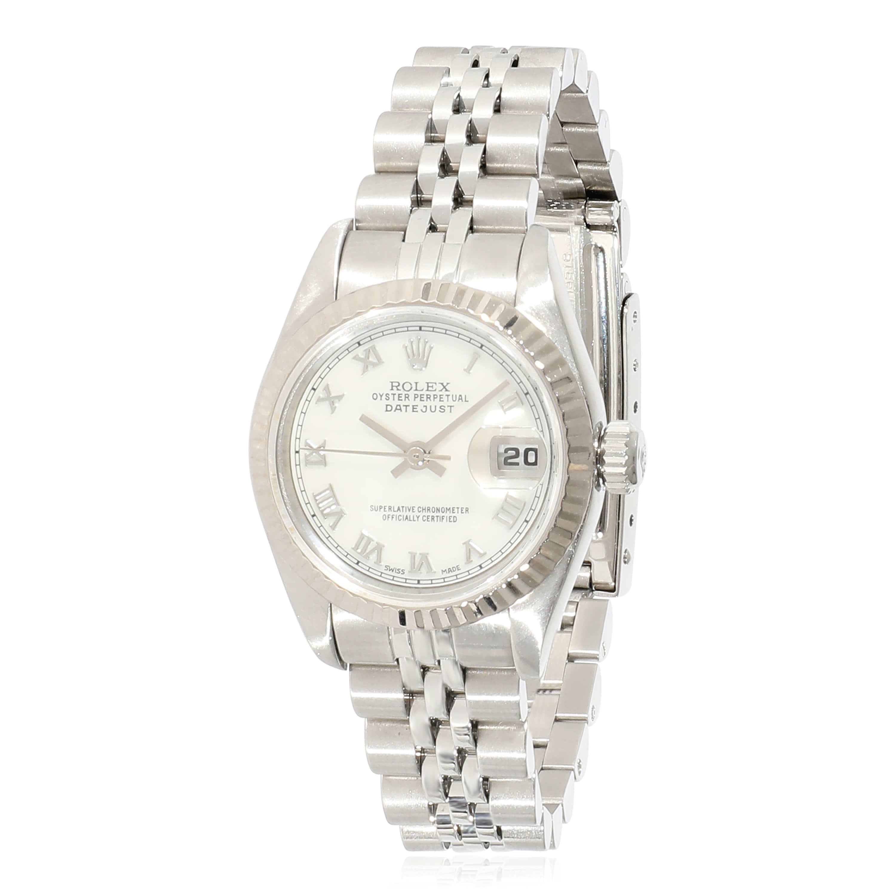 Rolex Rolex Datejust 69174 Women's Watch in 18kt Stainless Steel/White Gold