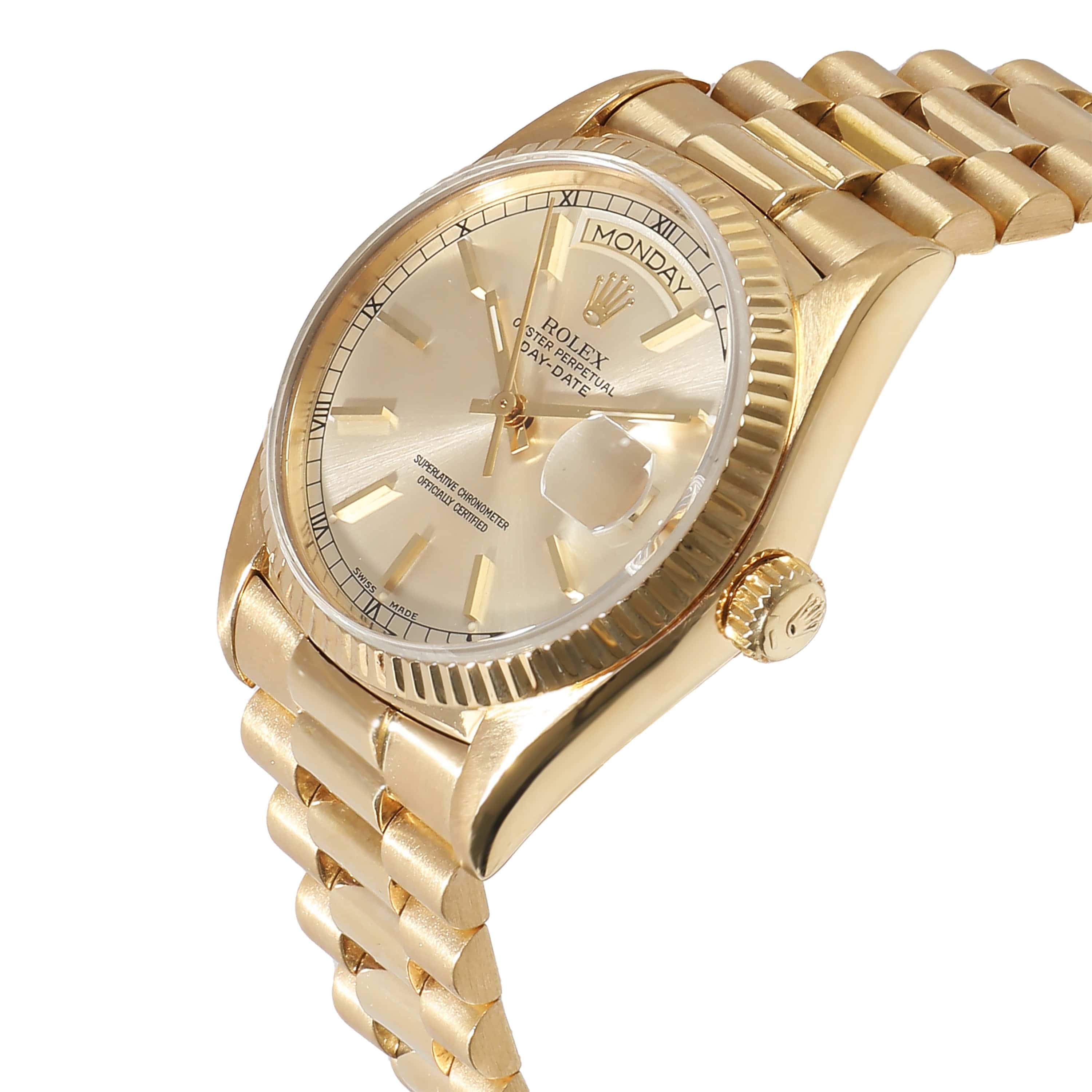 Rolex Rolex Day-Date 18038 Men's Watch in 18kt Yellow Gold