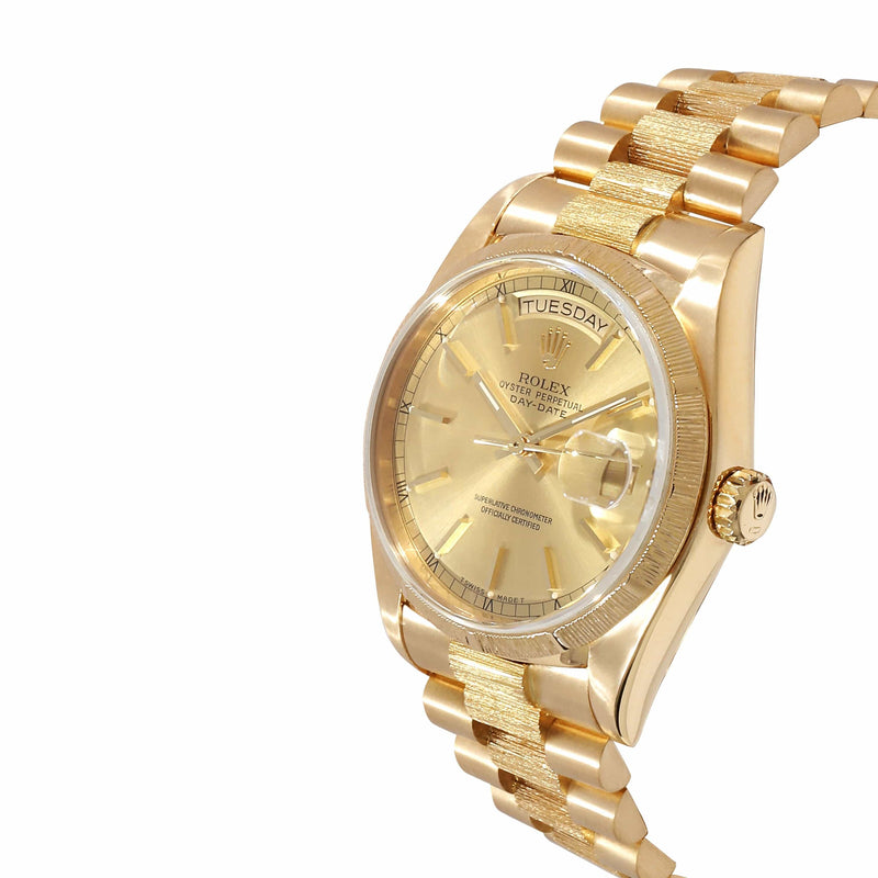 Mens gold rolex top day date