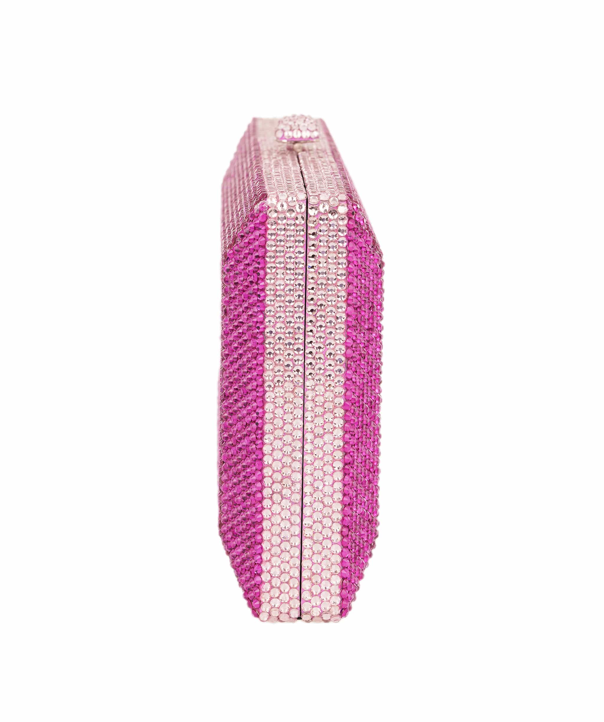 Ruya Customisable RÜYA Large Jewel bag with a magenta crystal finish and light pink border detail AKC0733