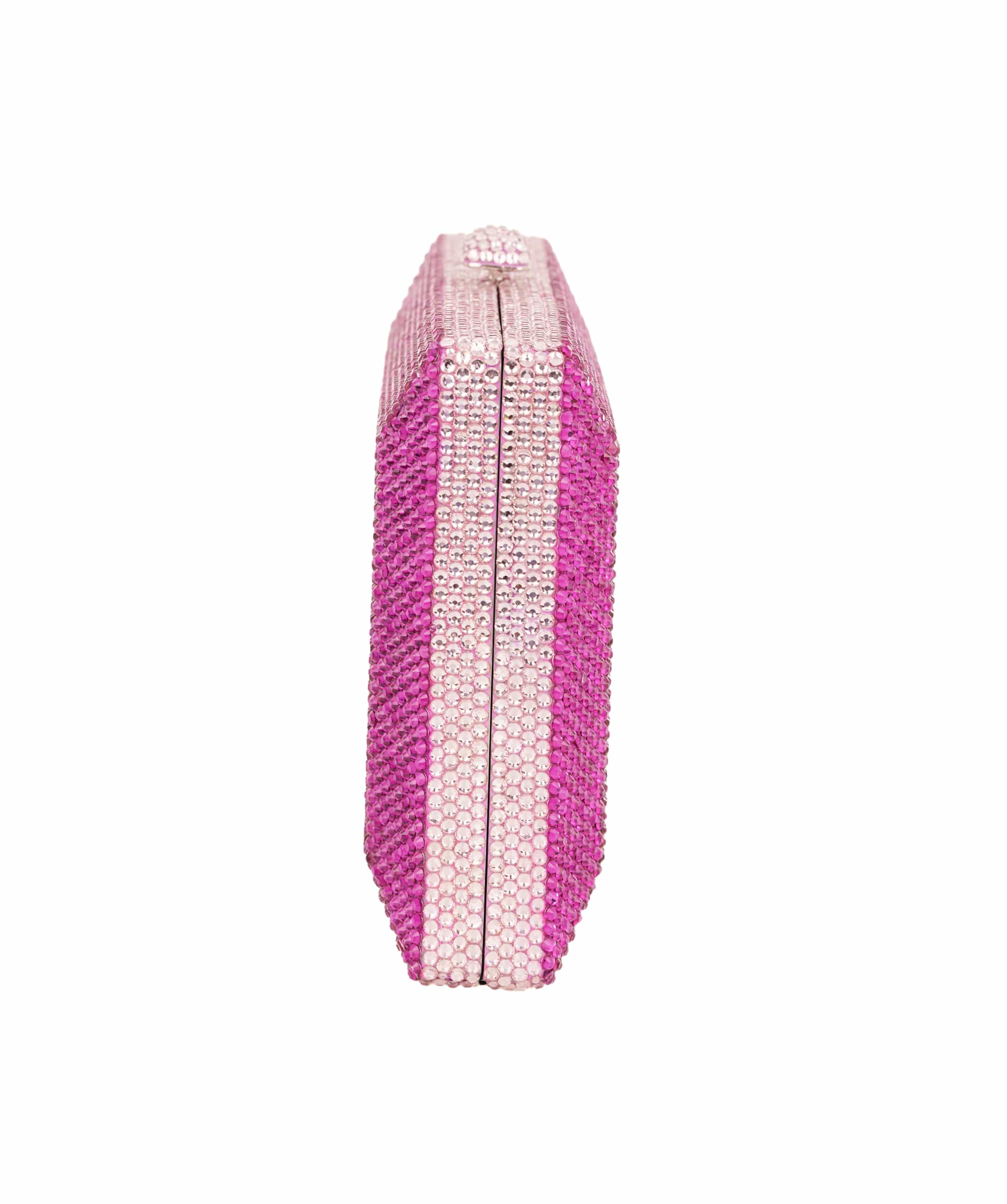 Ruya Customisable RÜYA Large Jewel bag with a magenta crystal finish and light pink border detail AKC0733
