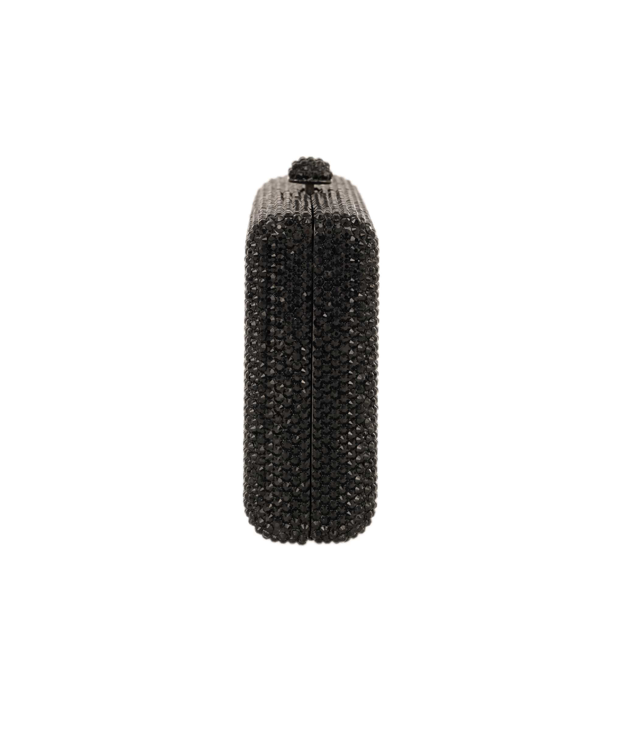 Ruya Customisable RÜYA Small Box bag with a black crystal finish and evil eye motif design AKC0735