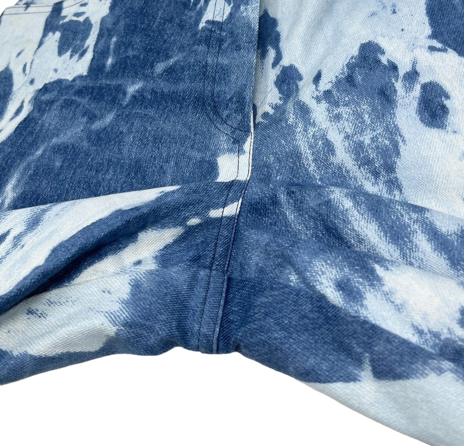 Christian Dior Vintage 2000 Galliano Jacket Pants Set #38 Tie-Dye Blue