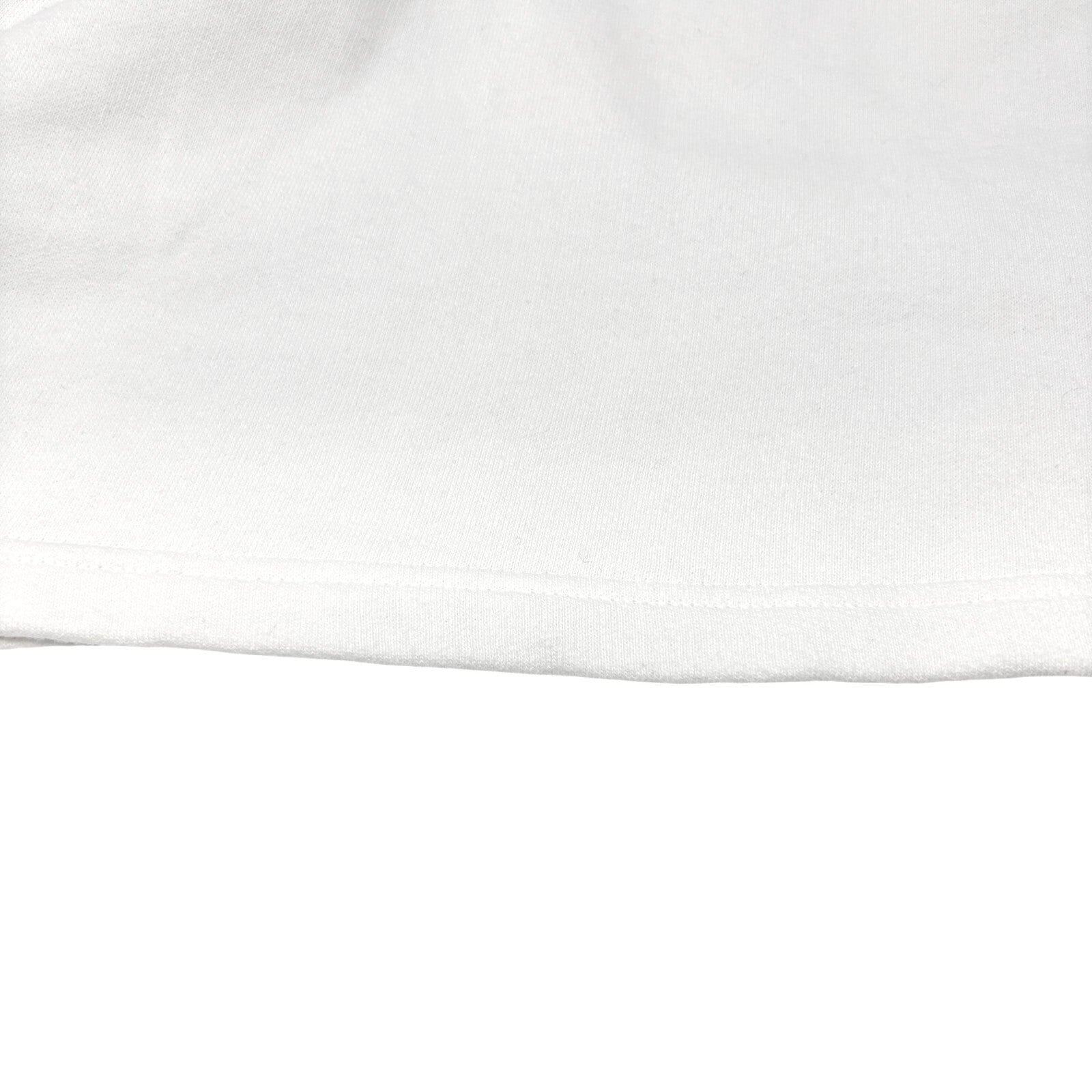 FENDI Vintage Big Logo Sweatshirt Top #40 White Cotton Pullover Long Sleeve