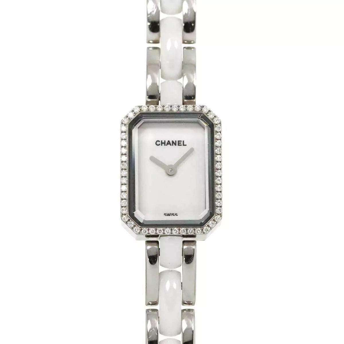 CHANEL Premiere H2132 Diamond Bezel Ceramic Quartz White Dial Ladies 90256230