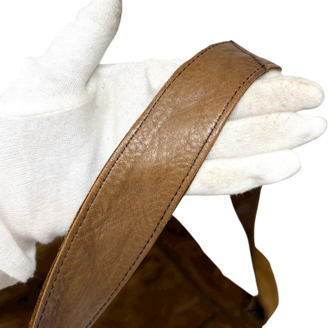 CHANEL Vintage CC Mark Logo Crossbody Shoulder Bag 2way Bag Fringe Brown Suede