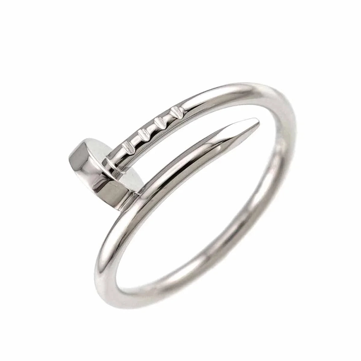 Cartier JUSTE UN CLOU SM Ring 18K WG 750 Size54 6.75(US) 90332663
