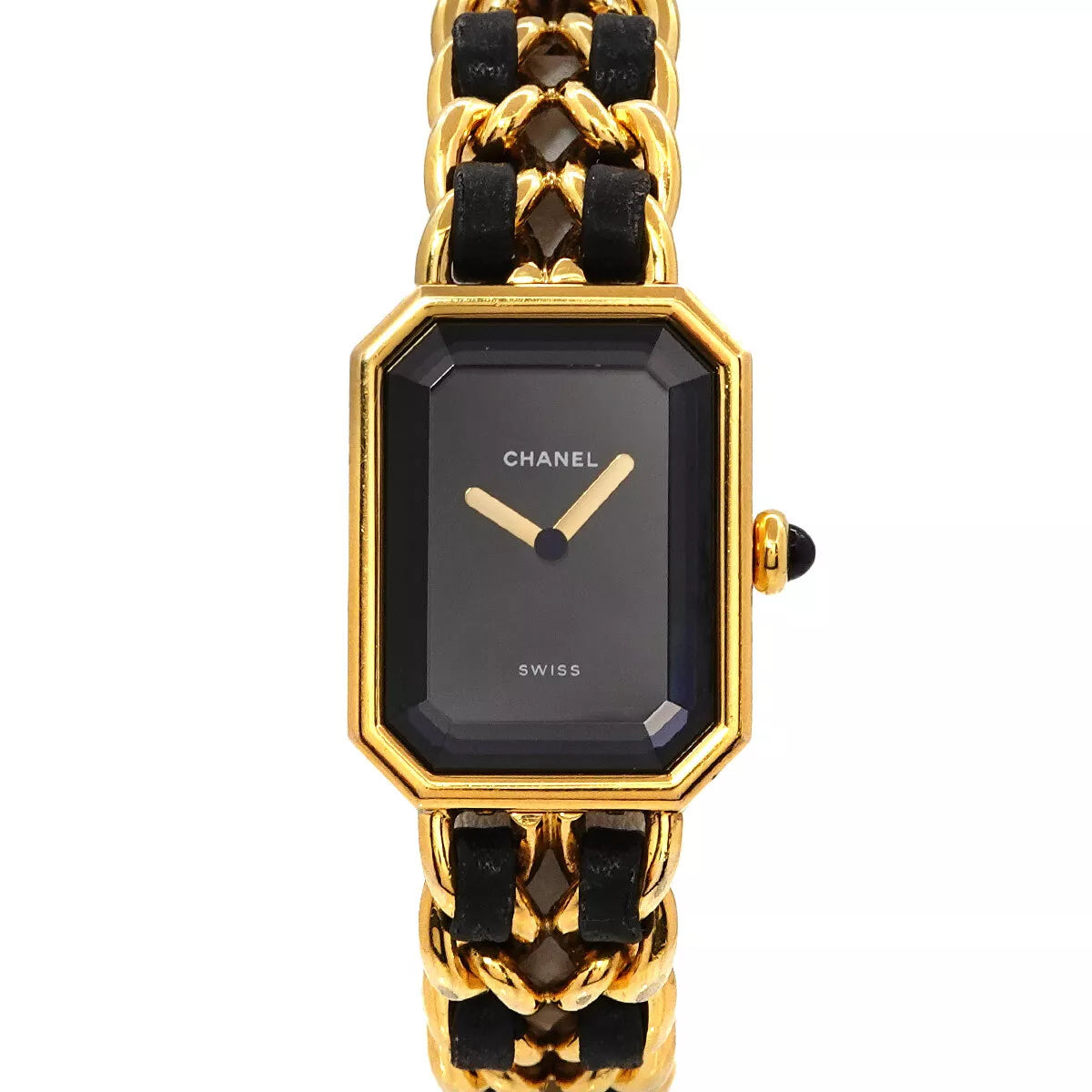 CHANEL Premiere Size S H0001 Vintage Quartz Black Dial Ladies Watch 90249098