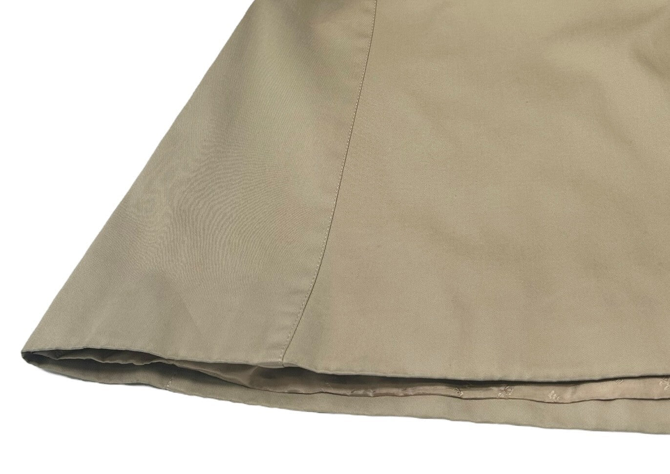 CELINE Vintage Logo Trench Coat #40 Light Brown Gold Cotton Button Stitch